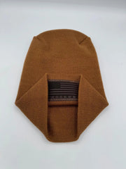 Designed & Made in USA | Veteran Beanie with USA Flag - Patriotic Theta Stitch Cuffed Knit Hat for Men & Women | Limited Edition - Lacatang Shop