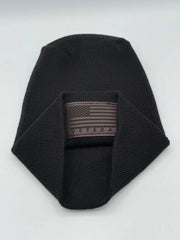 Designed & Made in USA | Veteran Beanie with USA Flag - Patriotic Theta Stitch Cuffed Knit Hat for Men & Women | Limited Edition - Lacatang Shop