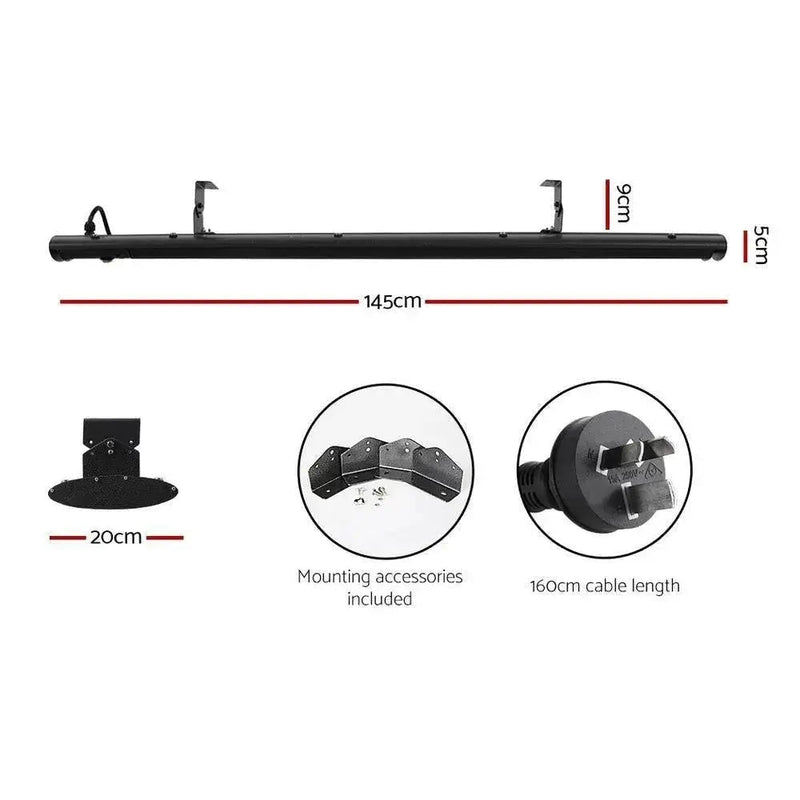 Devanti Electric Infrared Radiant Strip Heater Panel Heat Remote - Lacatang Shop