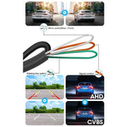 Develuck HD 1080P 170° Night Vision Waterproof Car Rear View Camera with Fisheye Golden Lens - Universal 12V Reverse System - Lacatang Shop