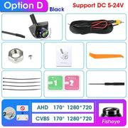 Develuck HD 1080P 170° Night Vision Waterproof Car Rear View Camera with Fisheye Golden Lens - Universal 12V Reverse System - Lacatang Shop