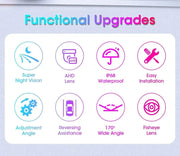 Develuck HD 1080P 170° Night Vision Waterproof Car Rear View Camera with Fisheye Golden Lens - Universal 12V Reverse System - Lacatang Shop