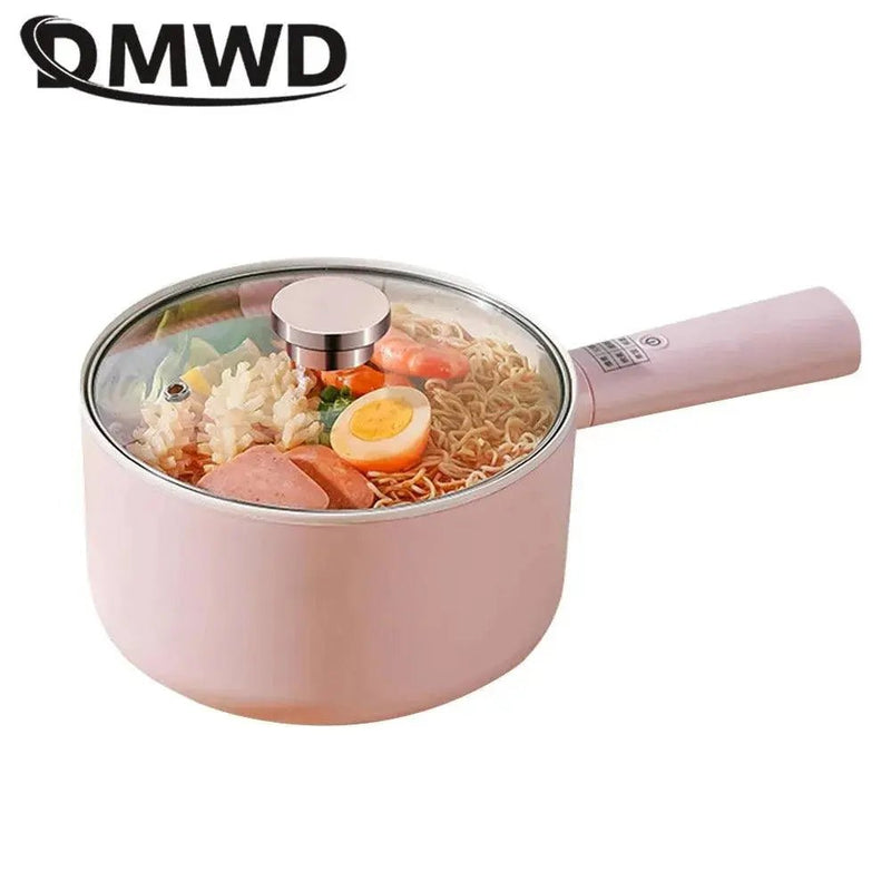 DMWD 1.8/2.5L Household Cooking Pot Electric Rice Cooker Mini Hot Pot Food Steamer Porridge Soup Pot Breakfast Maker Frying Pan - Lacatang Shop