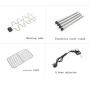 DMWD 220V Double Layers Multi - purpose Carbon Electric Grill Smokeless - Lacatang Shop