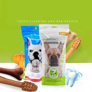 Dog Teeth Grinding Rod Toothbrush Shape Big Bone Chewing Oral Hygiene Snacks Large Dog Training Pet Supplies Toy Accessories - Lacatang Shop