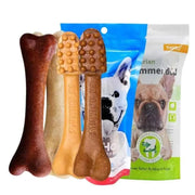 Dog Teeth Grinding Rod Toothbrush Shape Big Bone Chewing Oral Hygiene Snacks Large Dog Training Pet Supplies Toy Accessories - Lacatang Shop