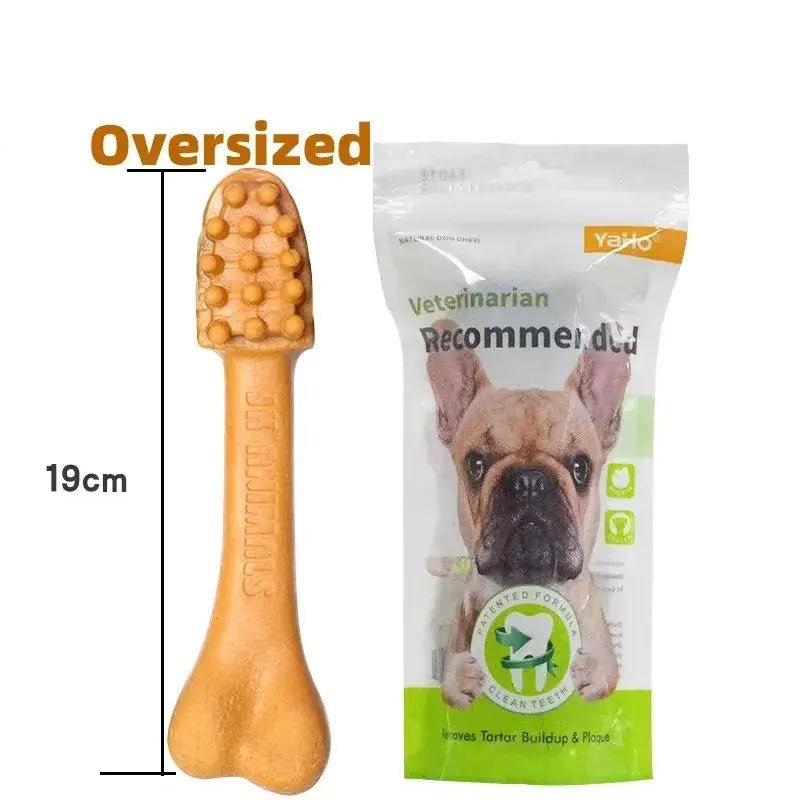 Dog Teeth Grinding Rod Toothbrush Shape Big Bone Chewing Oral Hygiene Snacks Large Dog Training Pet Supplies Toy Accessories - Lacatang Shop