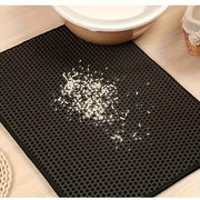 Double - layer EVA cat litter mat, splash - proof mat, cat litter basin filter and water leakage control sand pad, washable, easy - Lacatang Shop