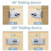 Drawer Combination Lock Home Multifunctional Child Safety Protection Lock for Drawer Cabinets Mechanical Password Locks - Lacatang Shop