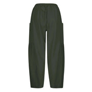 Drop Pocket Women's Harem Pants Summer 2024 Solid Color Loose Trousers Low Waist Outdoor Beach Holiday Female Long Pants - Lacatang Shop