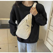 Droplet Shaped Nylon Waterproof Unisex Chest Bag Women Sport Phone Crossbody Bag Men Cycling Portable Versatile Shoulder Bag - Lacatang Shop