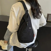 Droplet Shaped Nylon Waterproof Unisex Chest Bag Women Sport Phone Crossbody Bag Men Cycling Portable Versatile Shoulder Bag - Lacatang Shop