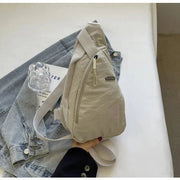 Droplet Shaped Nylon Waterproof Unisex Chest Bag Women Sport Phone Crossbody Bag Men Cycling Portable Versatile Shoulder Bag - Lacatang Shop