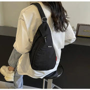 Droplet Shaped Nylon Waterproof Unisex Chest Bag Women Sport Phone Crossbody Bag Men Cycling Portable Versatile Shoulder Bag - Lacatang Shop