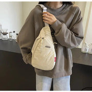 Droplet Shaped Nylon Waterproof Unisex Chest Bag Women Sport Phone Crossbody Bag Men Cycling Portable Versatile Shoulder Bag - Lacatang Shop