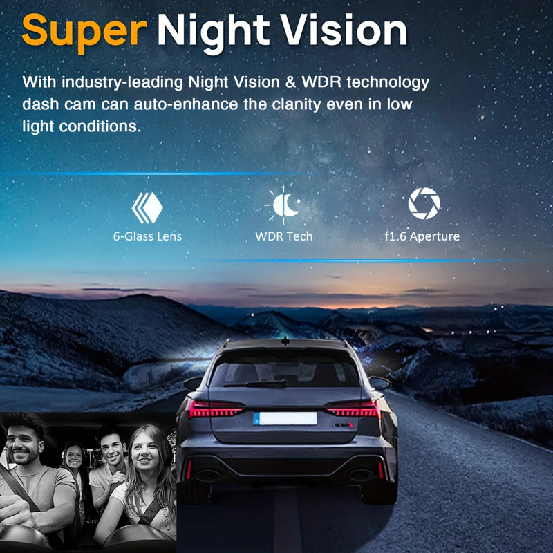 DualSight 1080P WiFi Car Dash Cam with Night Vision - Lacatang Shop