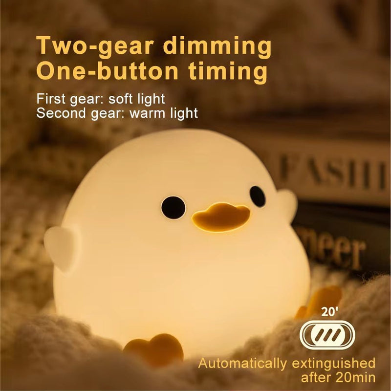 Duck Silicone Night Light - Rechargeable Touch Lamp - Lacatang Shop