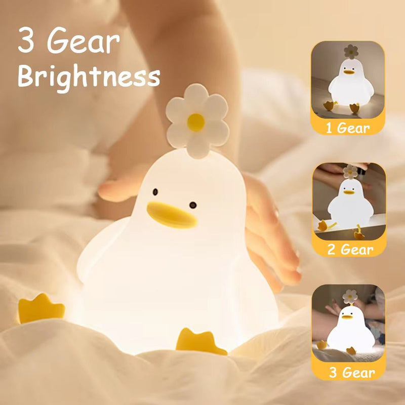 Duck Silicone Night Light - Rechargeable Touch Lamp - Lacatang Shop