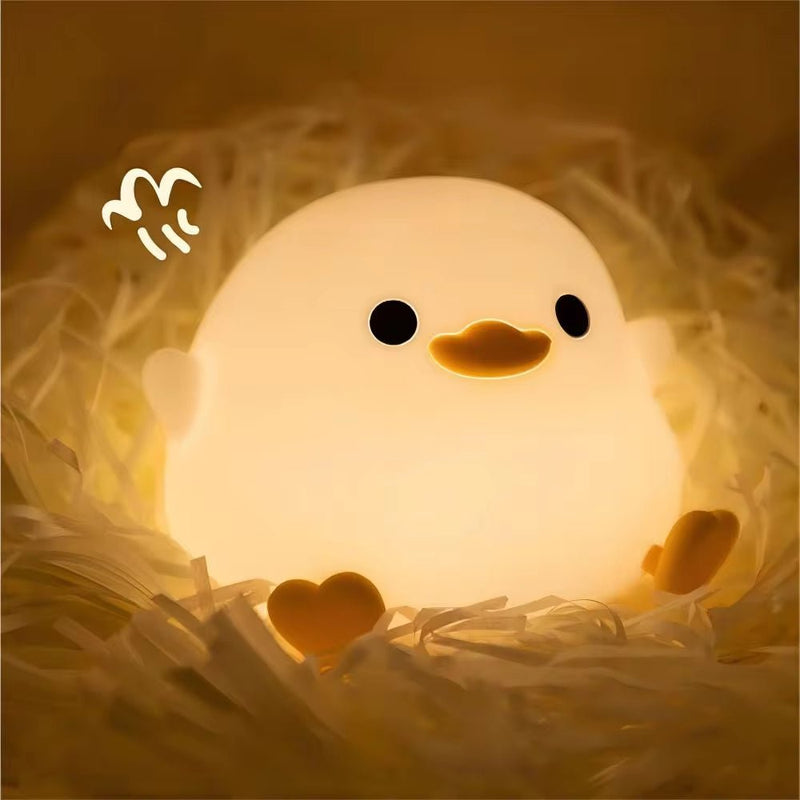 Duck Silicone Night Light - Rechargeable Touch Lamp - Lacatang Shop