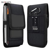 Durable Oxford Cloth Leather Phone Pouch with Racing Belt Clip for Samsung S24 Ultra Plus and Galaxy A Series - Lacatang Shop