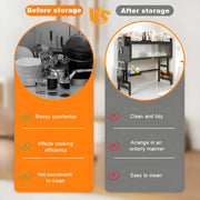 Dustproof Kitchen Organizer Rack & Dish Draining Cabinet - Lacatang Shop