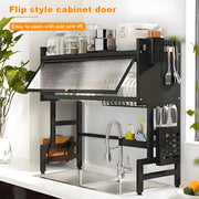 Dustproof Kitchen Organizer Rack & Dish Draining Cabinet - Lacatang Shop