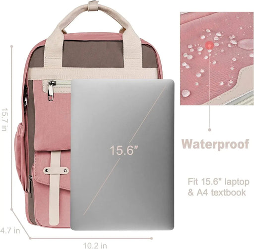 College Backpack for Women Cute Vintage Travel Bag Aesthetic Laptop Backpack 15.6 Inch Waterproof Computer Work Vintage Laptop Backpack for Women - Cute Waterproof Travel Bag  AliExpress Lacatang Shop 