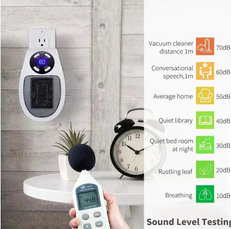 Electric Heater Home Appliance Heating Furnace Portable Heater Plug - in Room Heater Mini Radiator Remote Heating 500W - Lacatang Shop