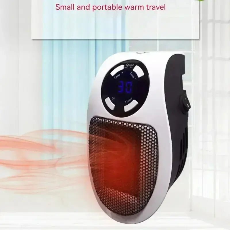 Electric Heater Home Appliance Heating Furnace Portable Heater Plug - in Room Heater Mini Radiator Remote Heating 500W - Lacatang Shop