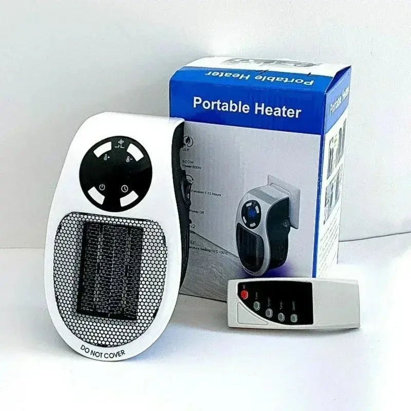 Electric Heater Home Appliance Heating Furnace Portable Heater Plug - in Room Heater Mini Radiator Remote Heating 500W - Lacatang Shop
