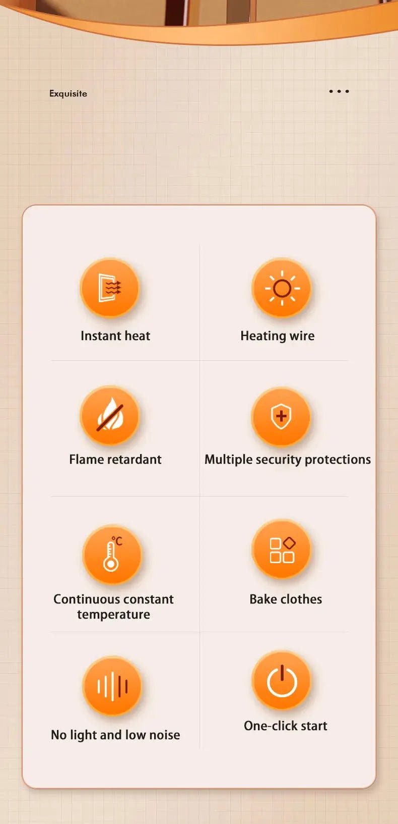 Electric Heater Mini Portable Intelligent Air Heater Reduced Wind Noise Home Heating Warmer Fan Intelligent Constant Temperature - Lacatang Shop