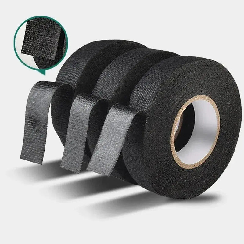 Electrical Tape Heat - resistant Harness Bundle Insulation Auto Wiring Fabric Cloth Wrap Waterproof Cable Organizer Adhesive Tapes - Lacatang Shop