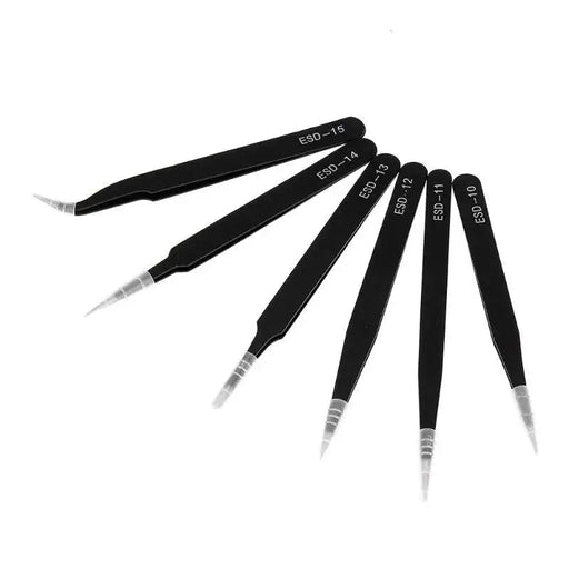 ESD Anti - Static Stainless Steel Tweezers Precision Maintenance - Lacatang Shop