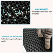 EVA Double Layer Cat Litter Pad Waterproof Non - slip Sand Basin Filter Kitten Dog Washable Easy Cleaning Pet Accessories - Lacatang Shop