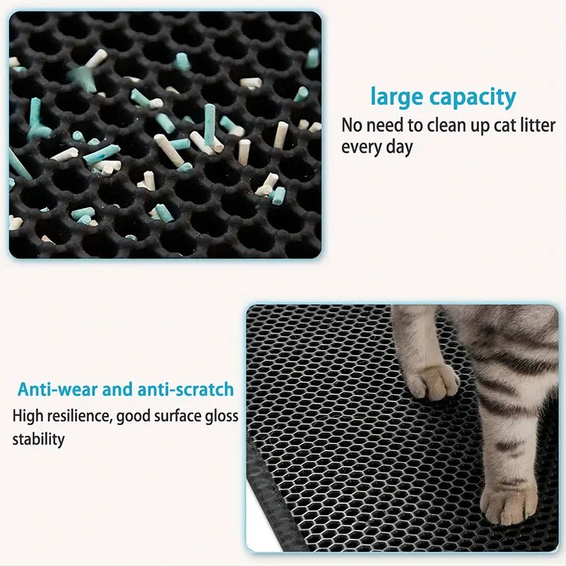 EVA Double Layer Cat Litter Pad Waterproof Non - slip Sand Basin Filter Kitten Dog Washable Easy Cleaning Pet Accessories - Lacatang Shop
