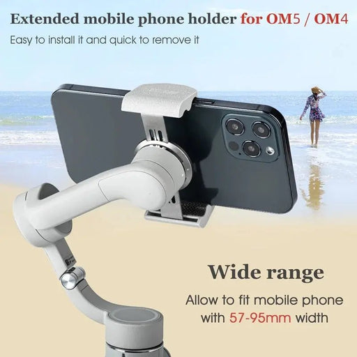 Extended Phone Clamp Holders for DJI OM 5 OSMO Mobile 5 Handheld Stabilizer OM4 SE Extension Buckle Phone Clip OM5 Accessories - Lacatang Shop