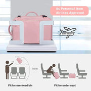 Extra Large Travel Backpack for Women as Person Item Flight Approved, 40L Carry on Backpack, 17 Inch Laptop Backpack, Waterproof Backpack, Hiking Backpack, Casual Bag Backpack(Pink) - Lacatang Shop