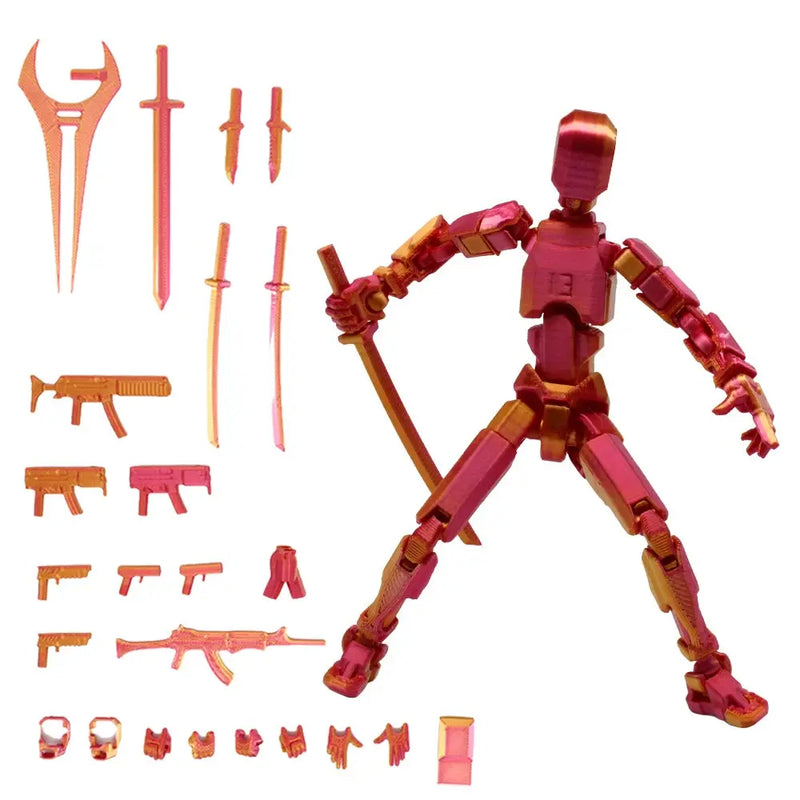 Multi-Jointed Movable Shapeshift Robot 2.0 3D Printed Mannequin Dummy 13 Action Figures Toys Kids Adults Parent-children Games Lacatang Shop
