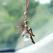 Fairy Pink Crystal Sphere Rearview Mirror Pendant for Car Interior Decoration - Lacatang Shop