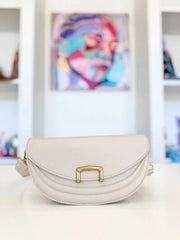 Fame Crescent Faux Leather Crossbody Bag - Lacatang Shop