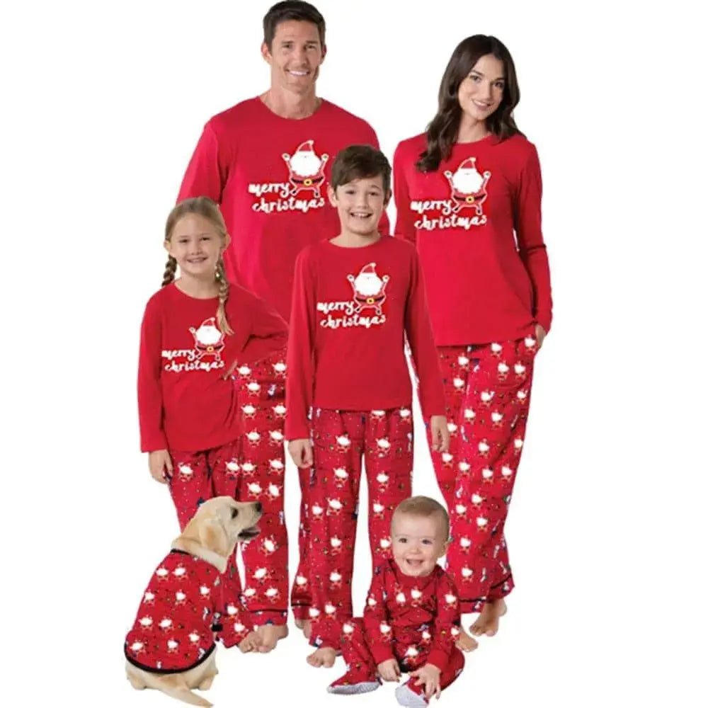 Family Matching Clothes for Women Mom Santa Claus Tops