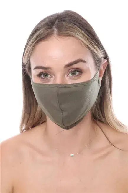 Fashion Mask SW579 - Mask101 Olive Face Mask Double Layer