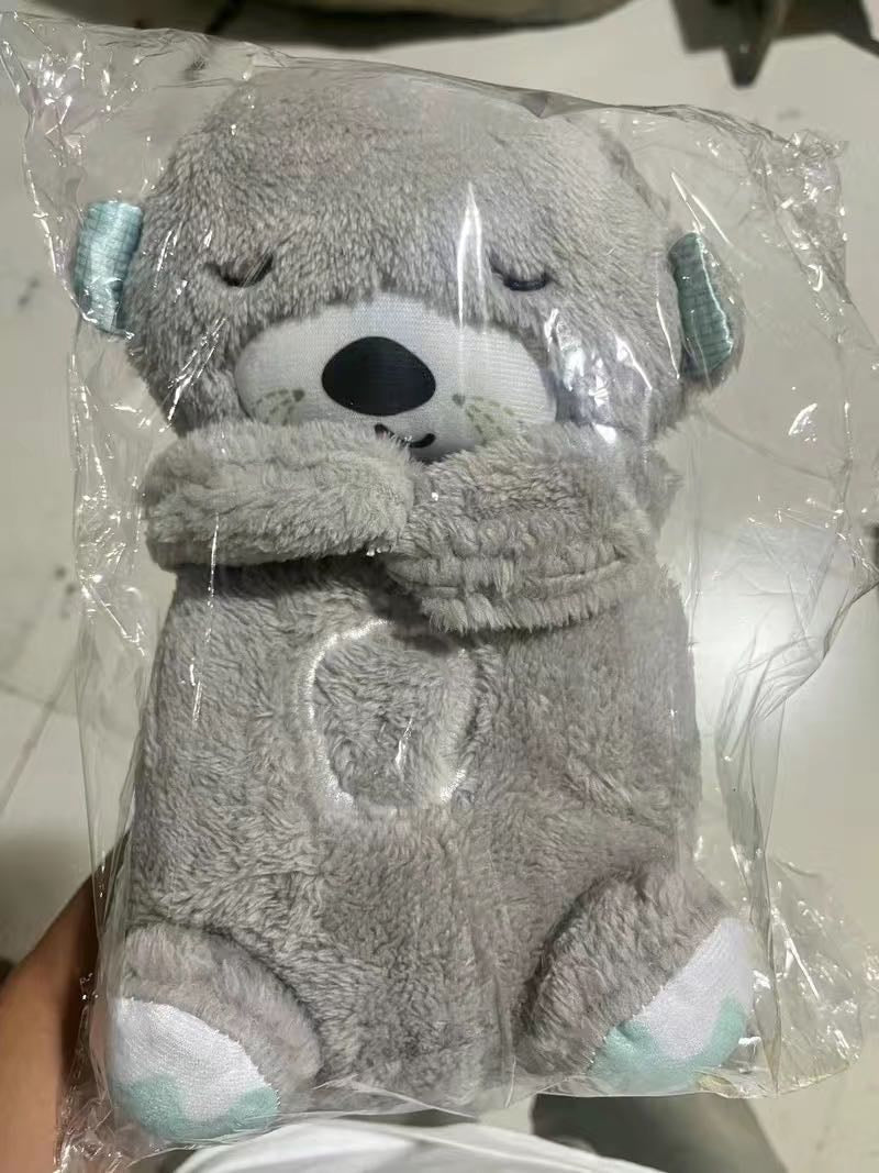 Fisher - Price Sound Machine Soothe 'N Snuggle Otter Portable Plush Baby Toy with Sensory Details Music Lights & Rhythmic Breathing Motion - Lacatang Shop