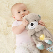 Fisher - Price Sound Machine Soothe 'N Snuggle Otter Portable Plush Baby Toy with Sensory Details Music Lights & Rhythmic Breathing Motion - Lacatang Shop