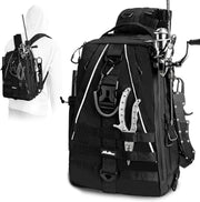 FishGear Pro: Backpack with Rod Holder & Tackle Box - Lacatang Shop