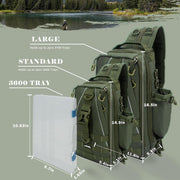 Fishing Backpack with Rod Holder and Tackle Box - Lacatang Shop