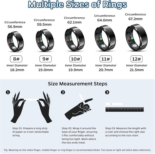 FitPulse Smart Ring: Health & Sleep Tracker - Lacatang Shop