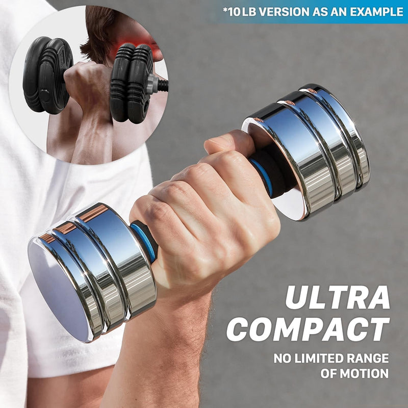 Flexibells Chrome Dumbbell Set - Lacatang Shop