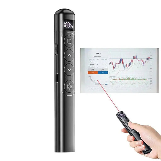 Flip - pen Presentation Clicker RF 2.4GHz PowerPoint Clicker Laser pointer pen Hyperlink Control Wireless IR Red Light Presenter - Lacatang Shop