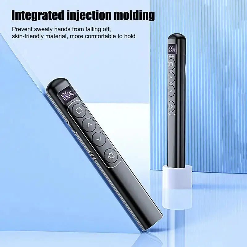 Flip - pen Presentation Clicker RF 2.4GHz PowerPoint Clicker Laser pointer pen Hyperlink Control Wireless IR Red Light Presenter - Lacatang Shop